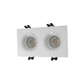 DK3072-WH Встраиваемый светильник, IP 20, 10 Вт, GU5.3, LED, белый/белый, пластик в Тавде - tavda.ok-mebel.com | фото