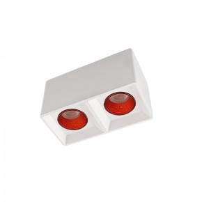 DK3085-WH+RD Светильник накладной IP 20, 10 Вт, GU5.3, LED, белый/красный, пластик в Тавде - tavda.ok-mebel.com | фото