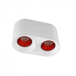DK3096-WH+RD Светильник накладной IP 20, 10 Вт, GU5.3, LED, белый/красный, пластик в Тавде - tavda.ok-mebel.com | фото