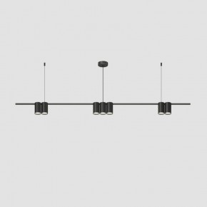 DK4063-BK Подвесной светильник ORBIT, IP20, 7xGU10 LED до 15 Вт, черный матовый, алюминий в Тавде - tavda.ok-mebel.com | фото