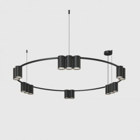 DK4067-BK Подвесной светильник ORBIT, IP20, 15xGU10 LED до 15 Вт, черный матовый, алюминий в Тавде - tavda.ok-mebel.com | фото