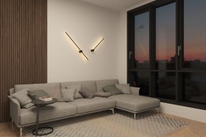 DK5014-BK Бра 1000 мм, 3000К, IP20, 12 Вт, черный, алюминий в Тавде - tavda.ok-mebel.com | фото 7