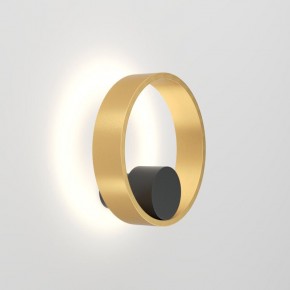 DK5060-BK+SG Бра ORBIT, IP20, 3000К, LED, 10 Вт, черный + сатинированное золото, алюминий в Тавде - tavda.ok-mebel.com | фото