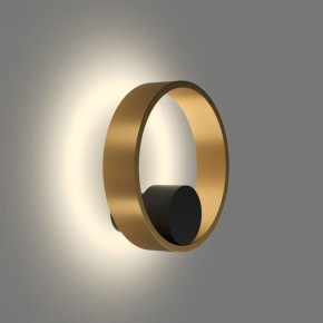 DK5060-BK+SG Бра ORBIT, IP20, 3000К, LED, 10 Вт, черный + сатинированное золото, алюминий в Тавде - tavda.ok-mebel.com | фото 3