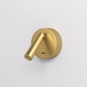 DK5072-SB Бра SHINE WALL со светодиодом, D104*H68, IP20, 3000К, 3W, RA?90, сатинированная латунь, алюминий в Тавде - tavda.ok-mebel.com | фото 2