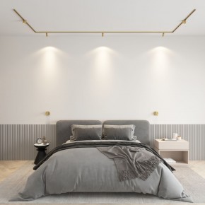 DK5072-SB Бра SHINE WALL со светодиодом, D104*H68, IP20, 3000К, 3W, RA?90, сатинированная латунь, алюминий в Тавде - tavda.ok-mebel.com | фото 4