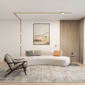 DK5072-SB Бра SHINE WALL со светодиодом, D104*H68, IP20, 3000К, 3W, RA?90, сатинированная латунь, алюминий в Тавде - tavda.ok-mebel.com | фото 5