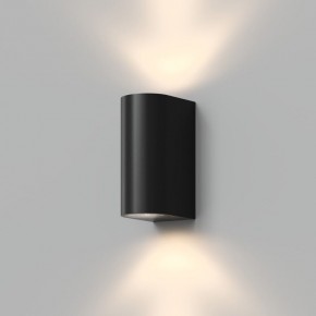 DK9791-BK Настенный уличный светильник NARVIK, IP44, 2хGU10 LED, до 15 Вт, черный, алюминий в Тавде - tavda.ok-mebel.com | фото