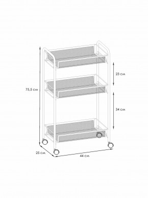 Э 322 С Этажерка "Ладья 2К" Серый в Тавде - tavda.ok-mebel.com | фото 2