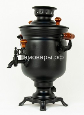 Электрический самовар "Черный Русский" матовая банка на 3 литра (Ограниченная серия) в Тавде - tavda.ok-mebel.com | фото