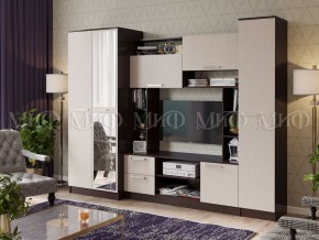 ФЛОРА Стенка (2700) ЛДСП (Дуб Беленый/Венге) в Тавде - tavda.ok-mebel.com | фото