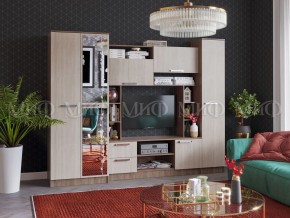 ФЛОРА Стенка (2700) ЛДСП (Ясень шимо светлый/темный) в Тавде - tavda.ok-mebel.com | фото
