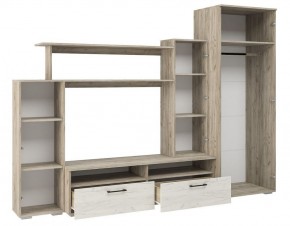 Гостиная Эмма (Дуб Крафт серый/белый) в Тавде - tavda.ok-mebel.com | фото 3
