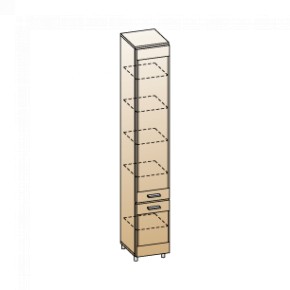 Гостиная Камелия Композиция 7 (Гикори Джексон темный) в Тавде - tavda.ok-mebel.com | фото 2