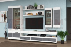 Гостиная Камелия Композиция 7 (Снежный ясень - серый) в Тавде - tavda.ok-mebel.com | фото