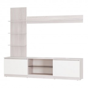 Гостиная Убер ГС-05 (ясень белый/белый) в Тавде - tavda.ok-mebel.com | фото 2
