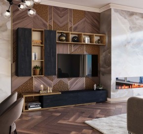 ХЛОЯ Гостиная (Дуб Вотан/Обсидиан) модульная в Тавде - tavda.ok-mebel.com | фото 11