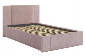 ХЛОЯ Кровать 1200 с основанием (нежно-розовый велюр) в Тавде - tavda.ok-mebel.com | фото