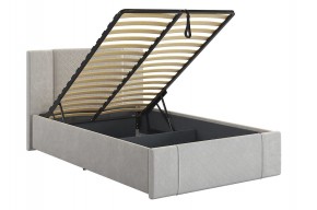 ХЛОЯ Кровать 1200 с ПМ (галька велюр) в Тавде - tavda.ok-mebel.com | фото