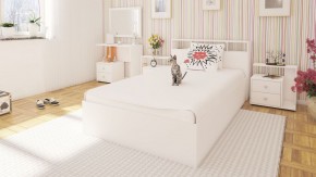 Камелия Кровать 1200, цвет белый, ШхГхВ 123,5х217х78,2 см., сп.м. 1200х2000 мм., без матраса, основание есть в Тавде - tavda.ok-mebel.com | фото 4