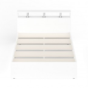 Камелия Кровать 1400, цвет белый, ШхГхВ 143,5х217х78,2 см., сп.м. 1400х2000 мм., без матраса, основание есть в Тавде - tavda.ok-mebel.com | фото 5
