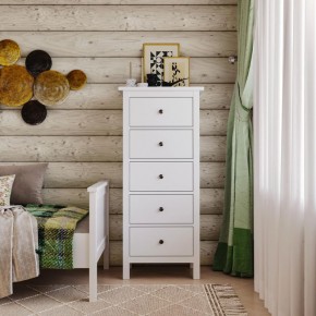 Комод 05 Кантри белый с пятью ящиками в Тавде - tavda.ok-mebel.com | фото 4