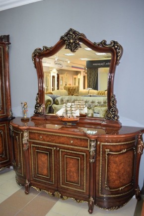 Комод Джоконда + зеркало (корень дуба глянец) в Тавде - tavda.ok-mebel.com | фото 3