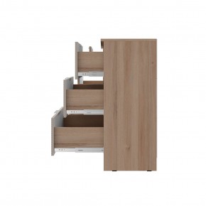 Комод Эмилия КМ-04 (Дуб смоки/Айриш (MF03)) в Тавде - tavda.ok-mebel.com | фото 3