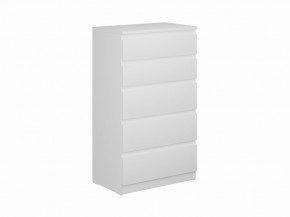 Комод КАСТОР с пятью ящиками, цвет белый в Тавде - tavda.ok-mebel.com | фото