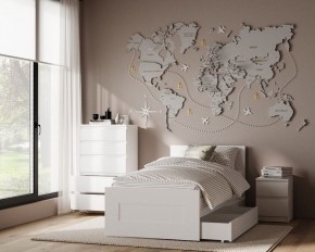 Комод КАСТОР с пятью ящиками, цвет белый в Тавде - tavda.ok-mebel.com | фото 3