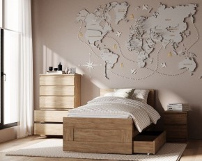 Комод КАСТОР с пятью ящиками, цвет Дуб Сонома в Тавде - tavda.ok-mebel.com | фото 3