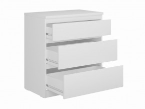 Комод КАСТОР с тремя ящиками, цвет белый в Тавде - tavda.ok-mebel.com | фото 2
