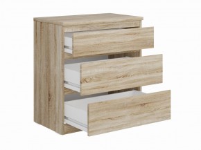 Комод КАСТОР с тремя ящиками, цвет Дуб Сонома в Тавде - tavda.ok-mebel.com | фото 2