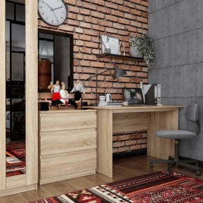 Комод КАСТОР с тремя ящиками, цвет Дуб Сонома в Тавде - tavda.ok-mebel.com | фото 3