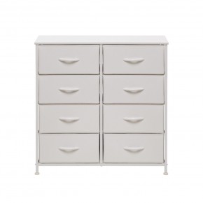 Комод Leset Линкс 8 ящ. (к/з), Каркас Белый, ящики Белые в Тавде - tavda.ok-mebel.com | фото