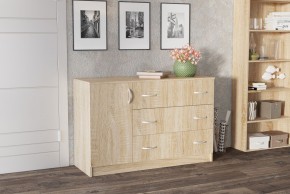 Комод Лофт (3 ящика/1 дверца) Дуб сонома в Тавде - tavda.ok-mebel.com | фото