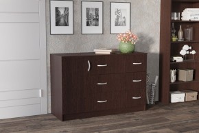 Комод Лофт (3 ящика/1 дверца) Венге в Тавде - tavda.ok-mebel.com | фото