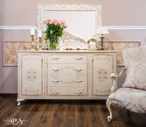 Комод широкий Патрисия (крем корень глянец) в Тавде - tavda.ok-mebel.com | фото 2