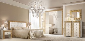 Комод (узкий) Тиффани Premium слоновая кость/золото (ТФКМ-2(П) в Тавде - tavda.ok-mebel.com | фото 3