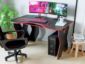 Компьютерный стол КЛ №9.0 (Черный/Красный) в Тавде - tavda.ok-mebel.com | фото 3