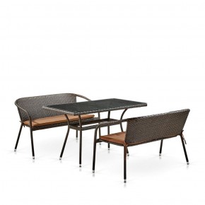 Комплект мебели из иск. ротанга T286A/S139A-W53 Brown в Тавде - tavda.ok-mebel.com | фото 2