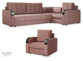 Комплект мягкой мебели Остин HB-178-18 (Велюр) Угловой + 1 кресло в Тавде - tavda.ok-mebel.com | фото
