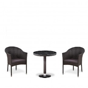 Комплект плетеной мебели T601/Y350A-W53 Brown (2+1) в Тавде - tavda.ok-mebel.com | фото