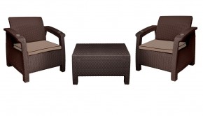 Комплект уличной мебели Yalta Premium Terrace Set (Ялта) шоколадый (+подушки под спину) в Тавде - tavda.ok-mebel.com | фото 8