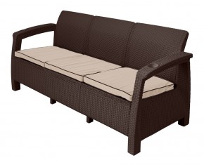 Комплект уличной мебели Yalta Premium Terrace Triple Set (Ялта) шоколадный (+подушки под спину) в Тавде - tavda.ok-mebel.com | фото 2