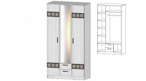 КОСТА-РИКА Шкаф 3-х створчатый (анкор светлый) в Тавде - tavda.ok-mebel.com | фото