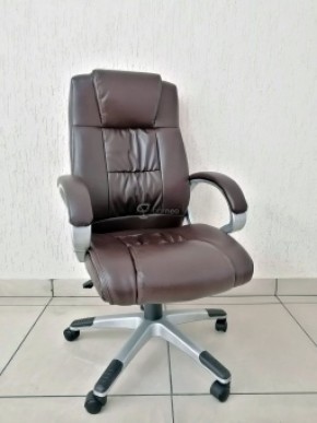 Кресло Barneo K-6 для руководителя (коричневая экокожа) в Тавде - tavda.ok-mebel.com | фото