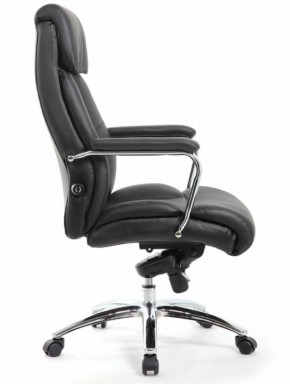 Кресло BRABIX PREMIUM "Phaeton EX-502" (кожа с компаньоном, хром, черное) 530882 в Тавде - tavda.ok-mebel.com | фото 3