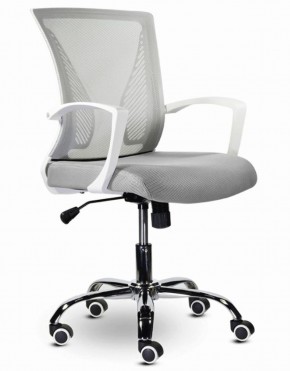 Кресло BRABIX "Wings MG-306" (пластик белый, хром, сетка, серое) 532012 в Тавде - tavda.ok-mebel.com | фото
