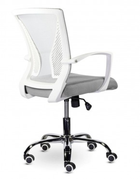 Кресло BRABIX "Wings MG-306" (пластик белый, хром, сетка, серое) 532012 в Тавде - tavda.ok-mebel.com | фото 4